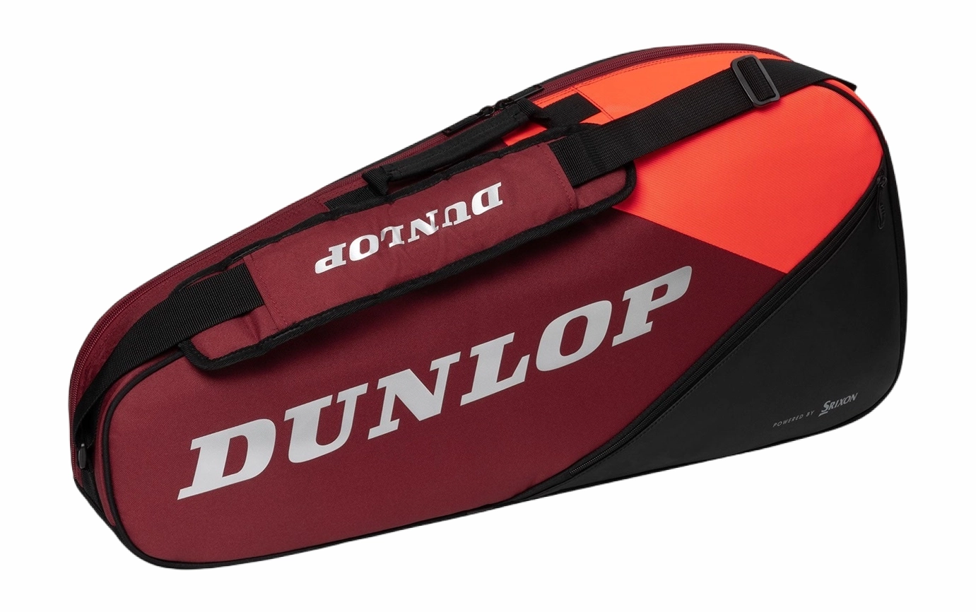Sac De Tennis Dunlop CX-Club Black Red 3 Rackets 3 Sac De Tennis Dunlop CX-Club Black Red 3 Rackets