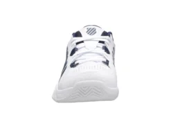 K-Swiss Chaussures De Tennis K Swiss Men Receiver V White Peacoat Silver -Tennis Soldes Boutique 07393 177.02
