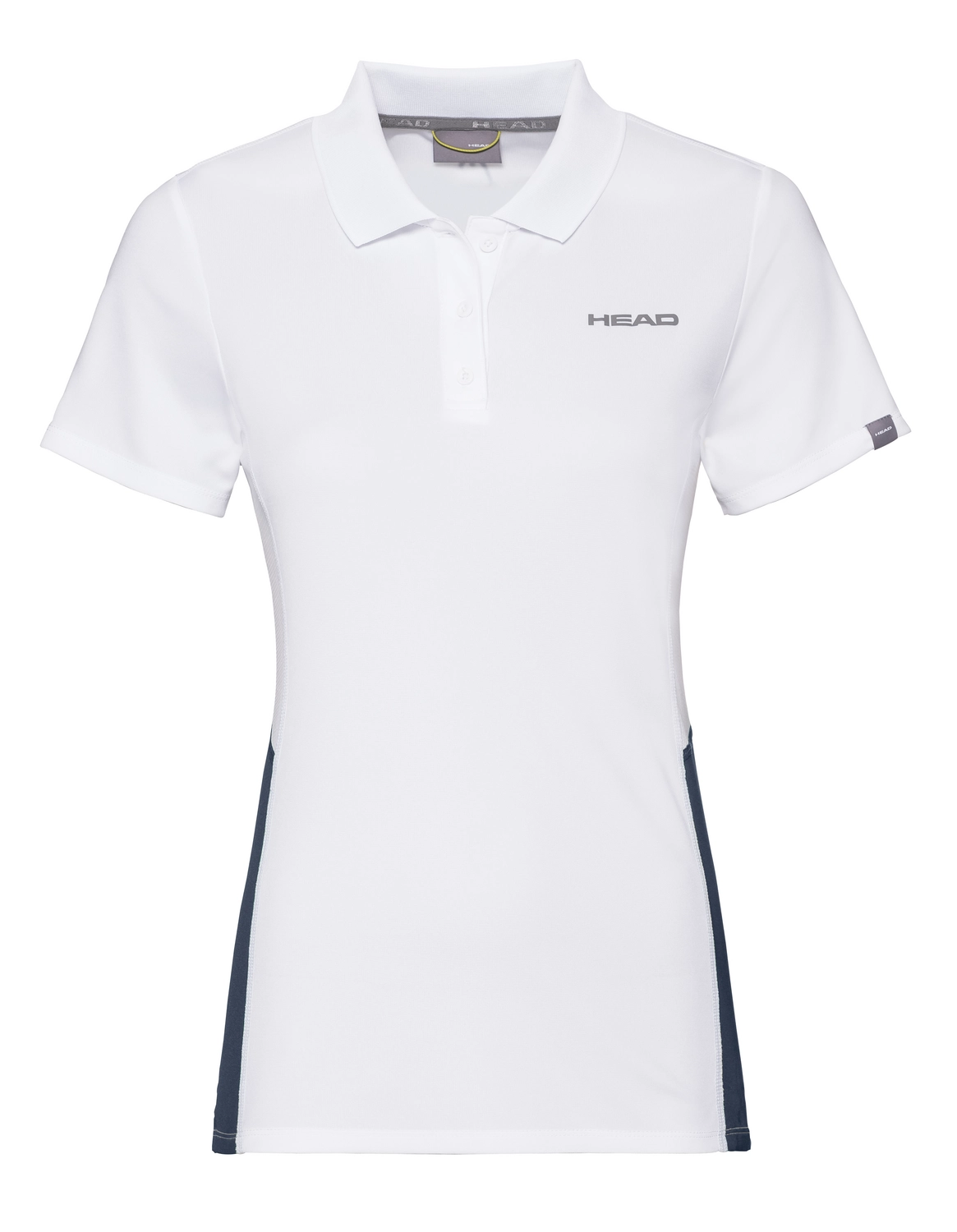 Polo HEAD Fille Club Tech White Dark Blue 3 Polo HEAD Fille Club Tech White Dark Blue