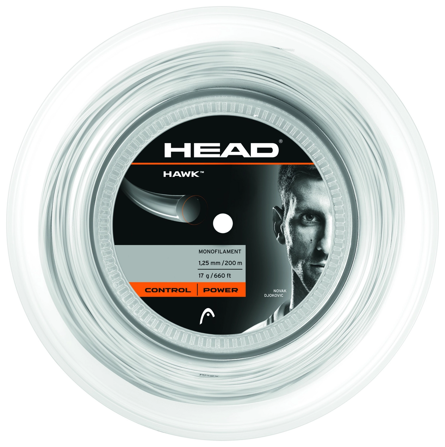 Cordage HEAD HAWK Reel White 1.25mm/200m 3 Cordage HEAD HAWK Reel White 1.25mm/200m
