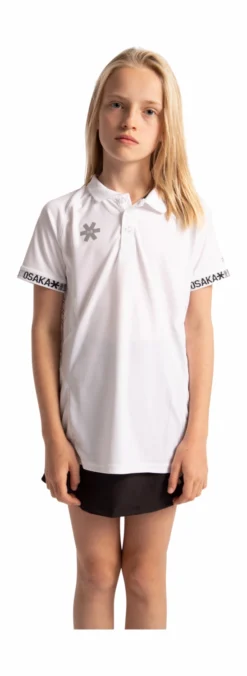 Polo De Tennis Osaka Kids Polo Jersey White -Tennis Soldes Boutique 1634654polo jersey white deshi front girl3339aeca 9247 4807 ba77 47ba4abefb85 no bg