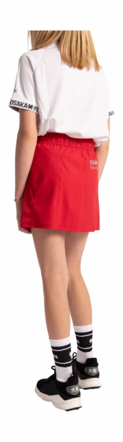 Jupe De Sport Osaka Girls Training Skort Red -Tennis Soldes Boutique 16349365 training skort red deshi back no bg