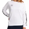 Pull D'entraînement Trui Osaka Pour Femmes Blanc -Tennis Soldes Boutique 16349961 training sweater white women front no bg