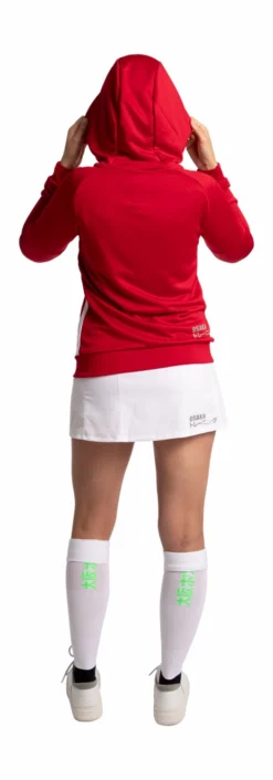 Gilet Osaka Femme Training Zip Hoodie Red -Tennis Soldes Boutique 16351283 training zip hoodie red women full back no bg