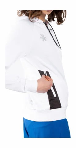 Gilet Osaka Femme Training Zip Hoodie White -Tennis Soldes Boutique 16351344 training zip hoodie white women side pocket no bg