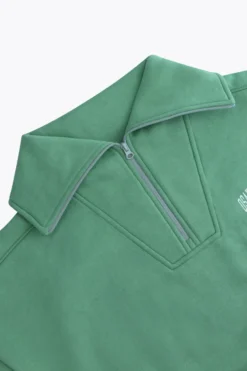 Pull Osaka Women Half Zip Sweater Green -Tennis Soldes Boutique 168767913581 womenhalfzipsweater green 5578x