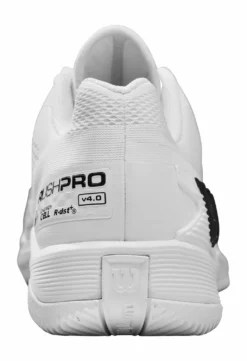 Chaussures De Tennis Wilson Men Rush Pro 4.0 White White Black -Tennis Soldes Boutique 1792586wrs3326204rushpro4acmenswhitewhiteblack no bg