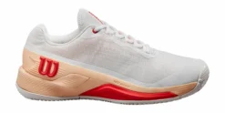 Chaussures De Tennis Wilson Women Rush Pro 4.0 Clay White Peach Parfait Infrared