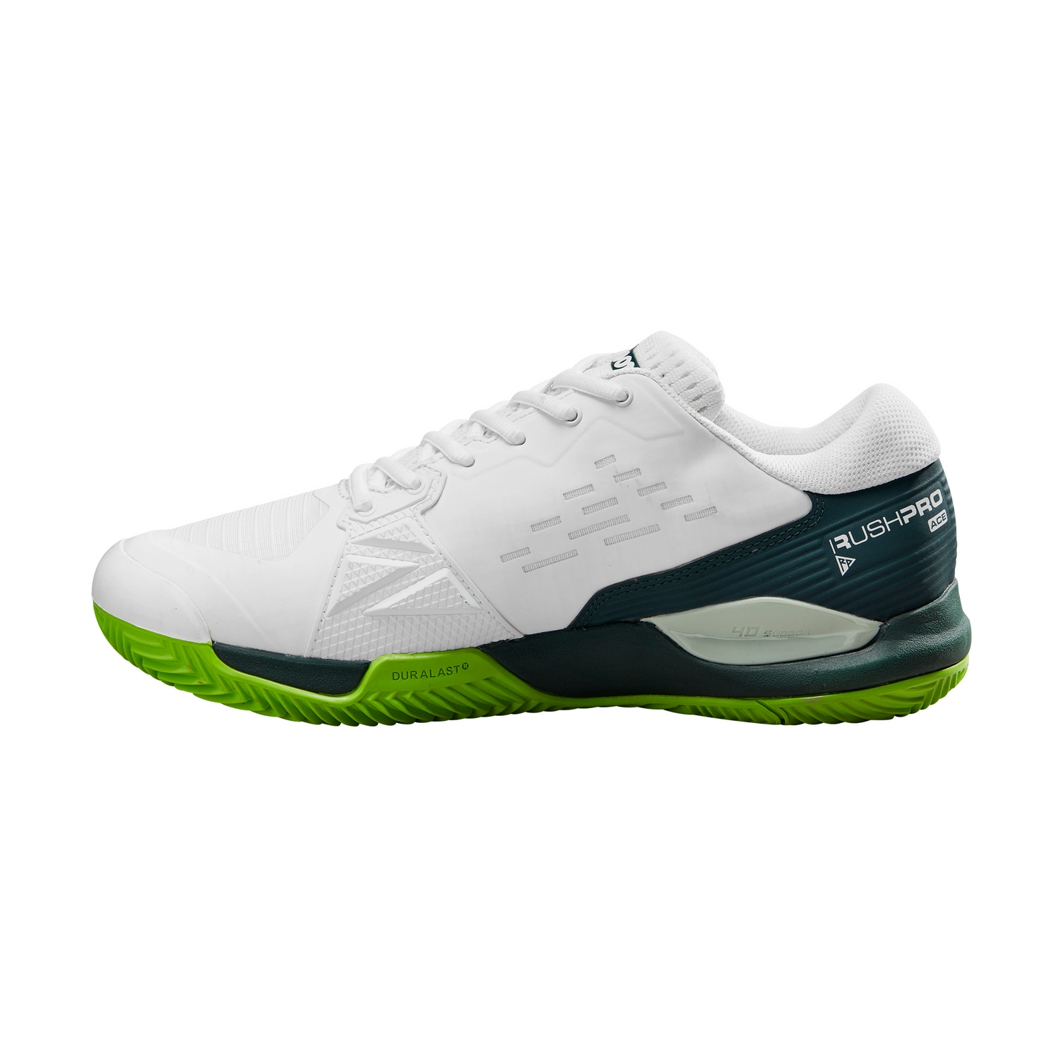 Chaussures De Tennis Wilson Men Rush Pro Ace Argile Clay White Ponderosa Jas Green 6 Chaussures De Tennis Wilson Men Rush Pro Ace Argile Clay White Ponderosa Jas Green – Image 4