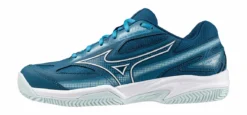 Chaussures De Tennis Mizuno Homme Break Shot 4 CC Moroccan Blue White Blue Glow