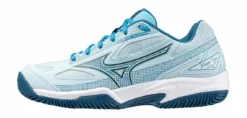 Chaussures De Tennis Mizuno Femme Break Shot 4 CC Blue Glow Moroccan Blue Blueja