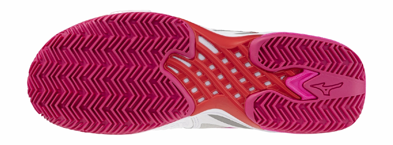 Chaussures De Tennis Mizuno Femme Wave Exceed Tour 6 CC Blanc Rouge Radiant Ombre Silencieuse 4 Chaussures De Tennis Mizuno Femme Wave Exceed Tour 6 CC Blanc Rouge Radiant Ombre Silencieuse â Image 2