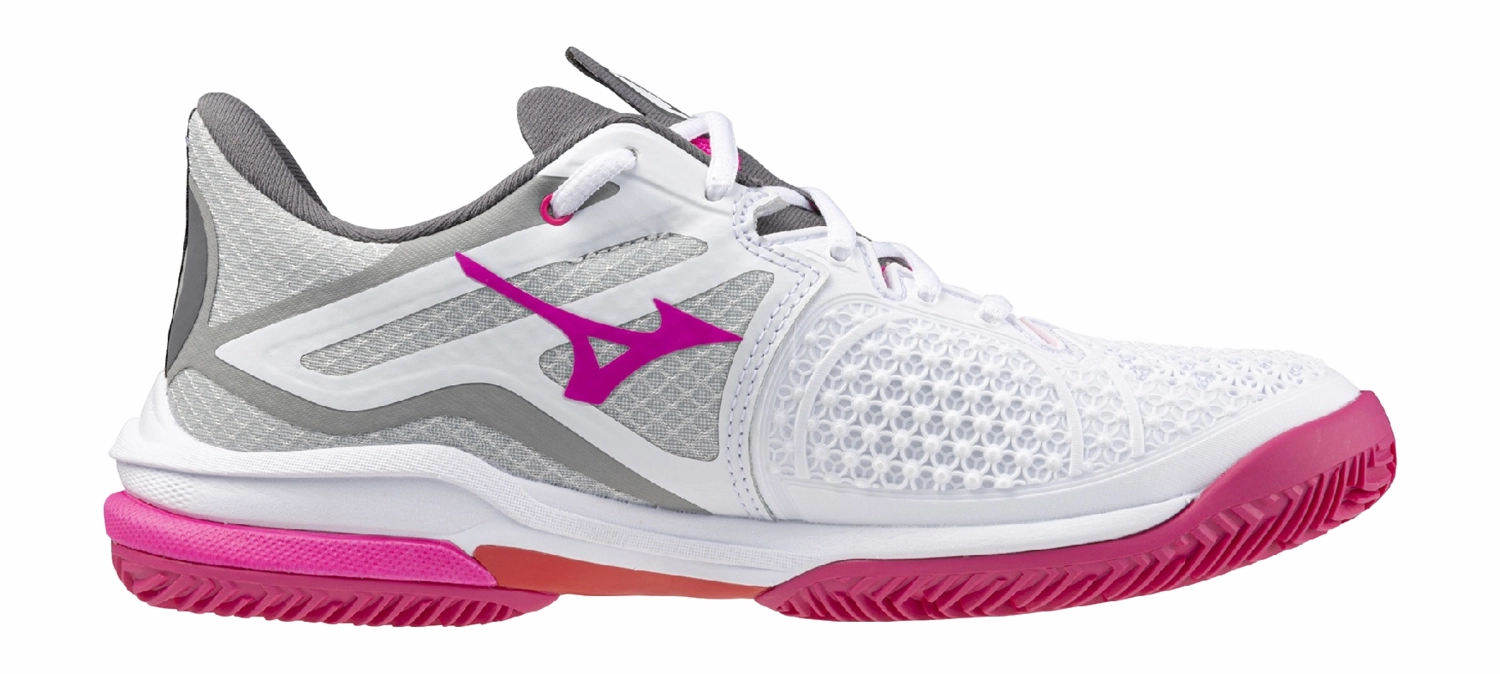 Chaussures De Tennis Mizuno Femme Wave Exceed Tour 6 CC Blanc Rouge Radiant Ombre Silencieuse 5 Chaussures De Tennis Mizuno Femme Wave Exceed Tour 6 CC Blanc Rouge Radiant Ombre Silencieuse â Image 3