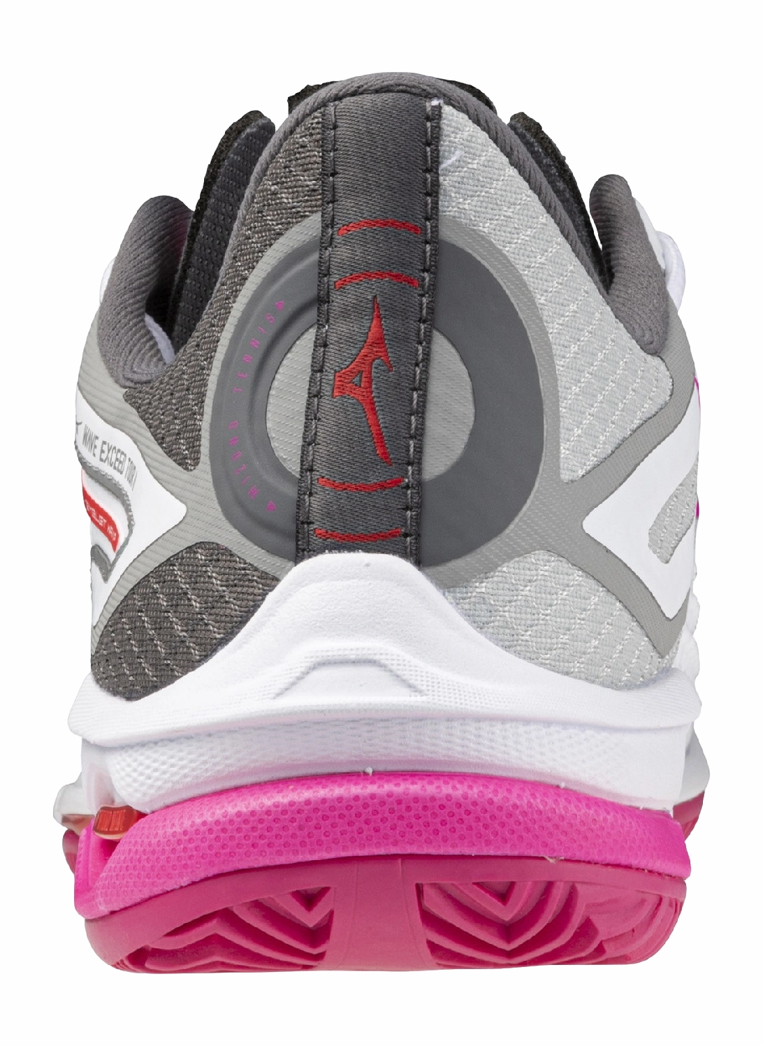 Chaussures De Tennis Mizuno Femme Wave Exceed Tour 6 CC Blanc Rouge Radiant Ombre Silencieuse 7 Chaussures De Tennis Mizuno Femme Wave Exceed Tour 6 CC Blanc Rouge Radiant Ombre Silencieuse â Image 5