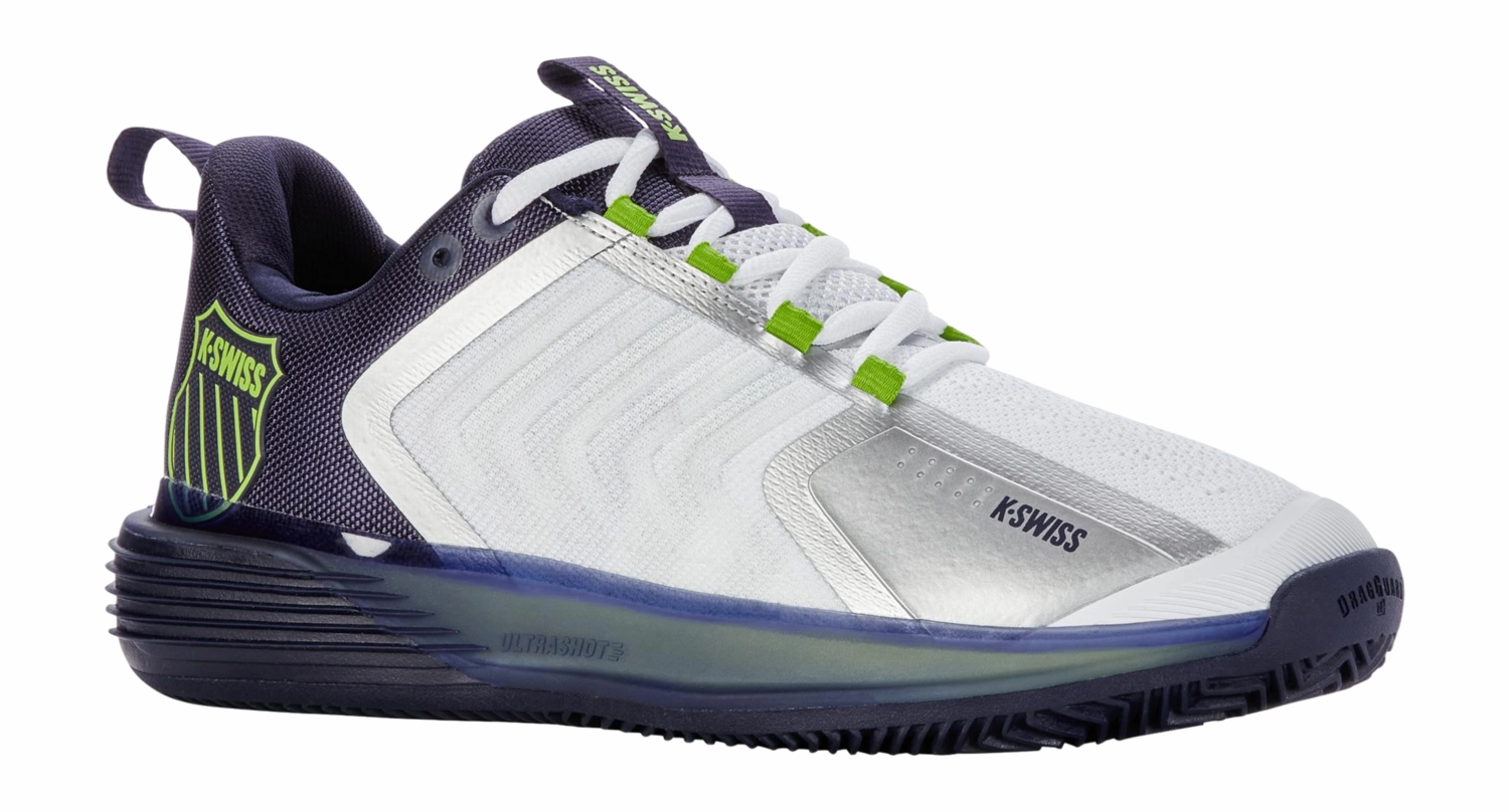 Chaussures De Tennis K-Swiss Men Ultrashot 3 HB White Peacoat Lime Green 4 Chaussures De Tennis K-Swiss Men Ultrashot 3 HB White Peacoat Lime Green – Image 2