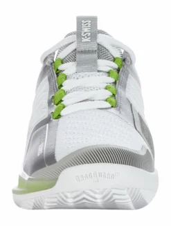Chaussures De Tennis K-Swiss Women Ultrashot 3 HB White Gray Violet Lime Green -Tennis Soldes Boutique 184729498415 95602 no bg no bg no bg