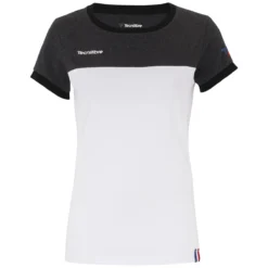 T-Shirt De Tennis Tecnifibre Women F1 Stretch Black Heather
