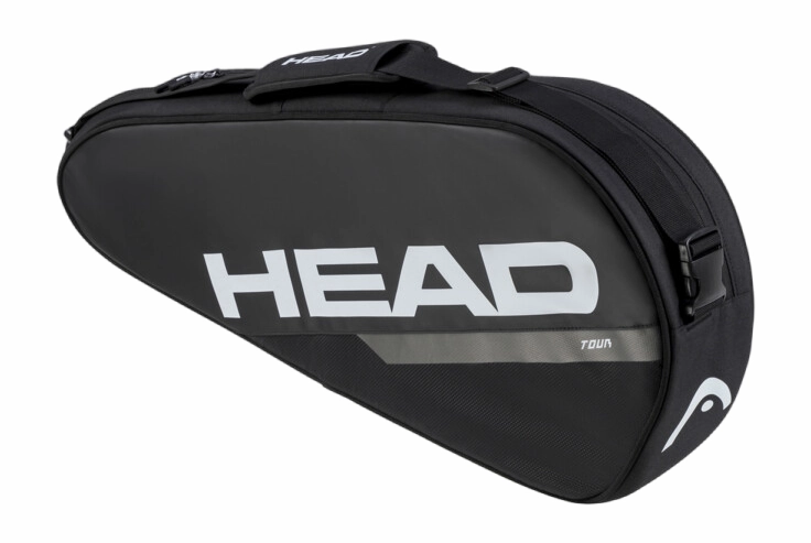 Sac De Tennis HEAD Tour Racquet Bag 3R Black White 3 Sac De Tennis HEAD Tour Racquet Bag 3R Black White