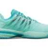 Chaussure De Tennis K-Swiss Women Ultrashot 2 White Aruba Blue Soft Neon Pink -Tennis Soldes Boutique 96168 435.00