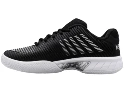 K-Swiss Chaussures De Tennis K Swiss Femme Hypercourt Express 2 Black White Silver -Tennis Soldes Boutique 96613 085.04