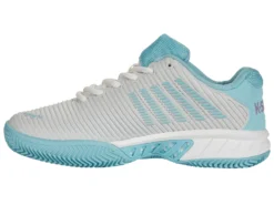 K-Swiss Chaussures De Tennis K Swiss Women Hypercourt Express 2 HB Brilliant White Angel Blue Sheer Lilac -Tennis Soldes Boutique 96614 190.04