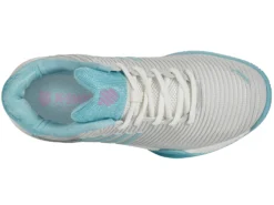 K-Swiss Chaussures De Tennis K Swiss Women Hypercourt Express 2 HB Brilliant White Angel Blue Sheer Lilac -Tennis Soldes Boutique 96614 190.06