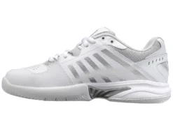 K-Swiss Chaussures De Tennis K Swiss Women Receiver V White Vapor Blue Silver -Tennis Soldes Boutique 97393 974.04