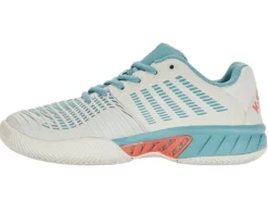 K-Swiss Chaussures De Tennis K Swiss Women Express Light 3 Blanc Nile Desert Flower -Tennis Soldes Boutique 98562143m 98562 143.04