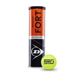 Balles De Tennis Dunlop Fort Clay Court (Boîte De 4) 2020 -Tennis Soldes Boutique DT19 601318 FORT20CLAY20COURT 4TIN 03 1