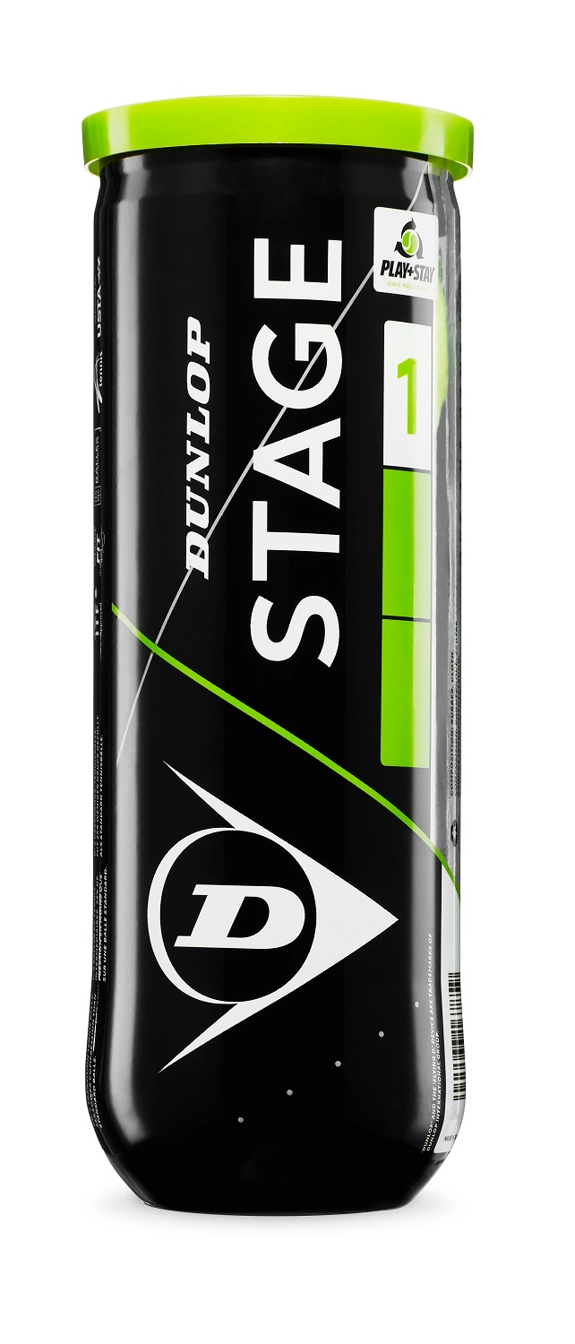 Balles De Tennis Dunlop Stage 1 Green 3 Balles (Boîte De 24x3) – Image 2