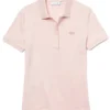 Polo Lacoste Femme PF5462 Slim Fit Rose Pale -Tennis Soldes Boutique Polo Lacoste Women PF5462 Slim Fit Rose Pale 1