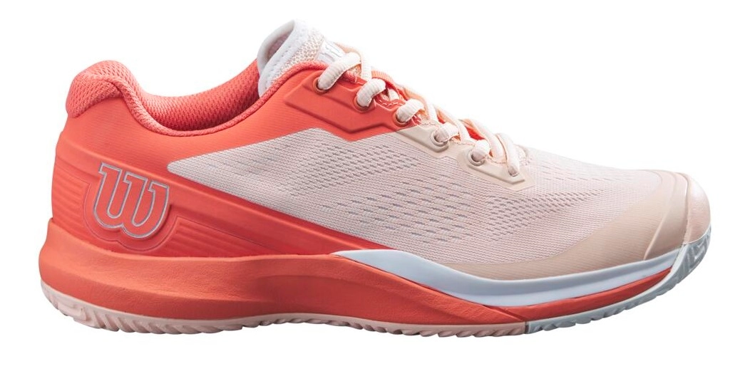 Chaussure De Tennis Wilson Women Rush Pro 3.5 Tropical Peach Hot Coral White