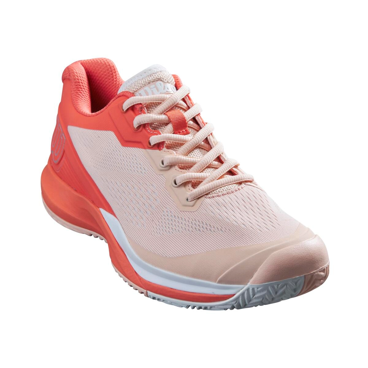 Chaussure De Tennis Wilson Women Rush Pro 3.5 Tropical Peach Hot Coral White – Image 2