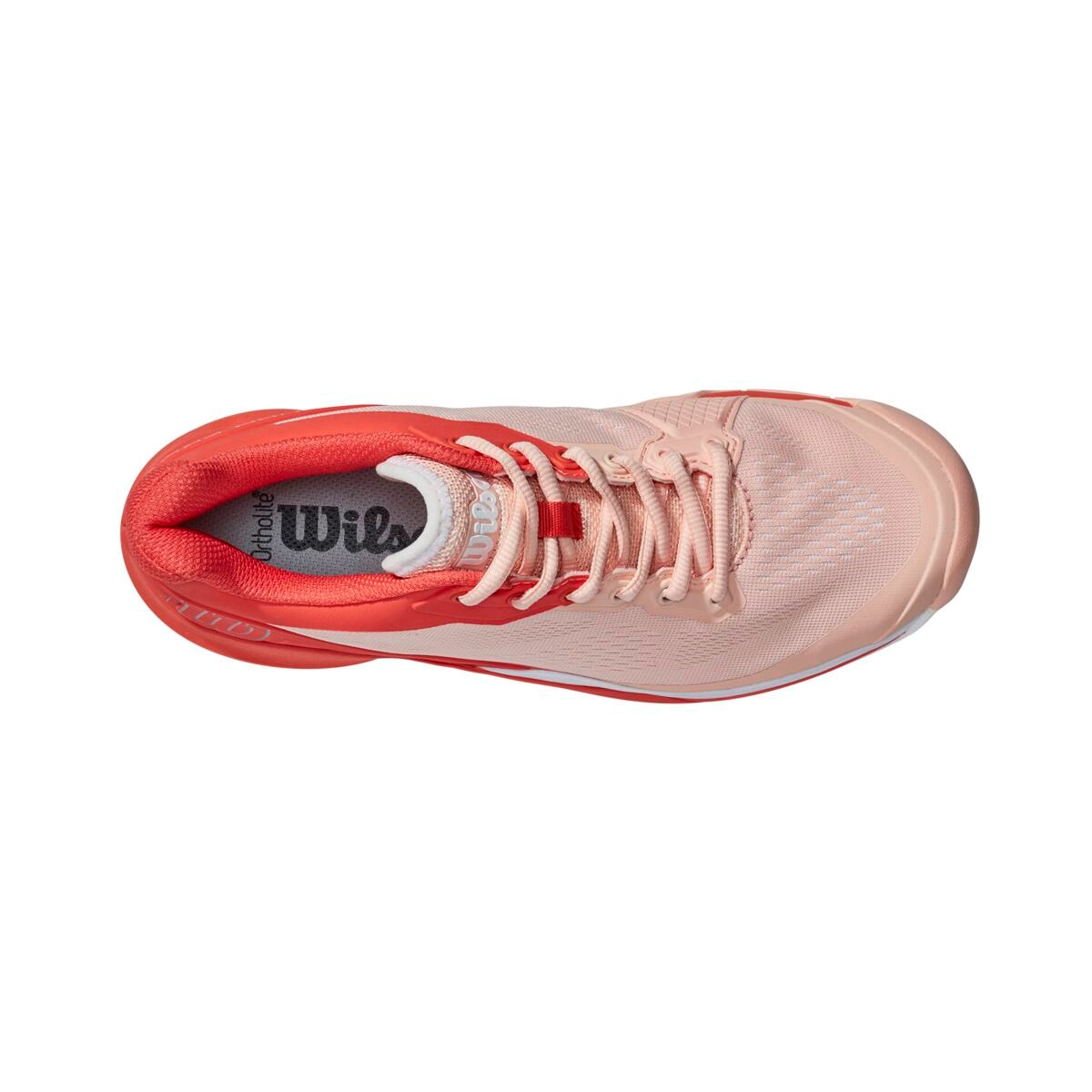 Chaussure De Tennis Wilson Women Rush Pro 3.5 Tropical Peach Hot Coral White – Image 6