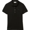 Polo Lacoste Women PF5462 Slim Fit Noir -Tennis Soldes Boutique polo lacoste women pf5462 slim fit zwart no bg