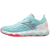 Chaussures De Tennis Mizuno Femme Wave Enforce Tour CC Tanager Turquoise Fiery Coral 2 Blanc -Tennis Soldes Boutique sh 61gc230520 00 2000